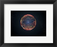 Framed Artist's Impression of Supernova 1993J