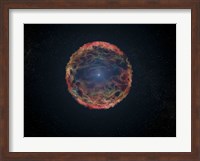 Framed Artist's Impression of Supernova 1993J