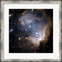 Framed Hubble Observes Infant Stars in Nearby Galaxy
