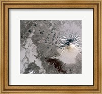 Framed Ash Rich Plume Rises above the Shiveluch Volcano on Russia's Kamchatka Peninsula