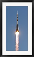 Framed Soyuz TMA-18 Rocket Launches from the Baikonur Cosmodrome in Kazakhstan