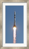 Framed Soyuz TMA-18 Rocket Launches from the Baikonur Cosmodrome in Kazakhstan
