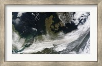 Framed Ash Plume from Eyjafjallajokull Volcano over Northern Europe