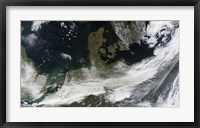 Framed Ash Plume from Eyjafjallajokull Volcano over Northern Europe