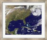 Framed Satellite view of the United States East Coast