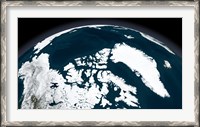Framed View over Greenland and the Arctic Ocean
