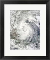 Framed Hurricane Alex over the Western Gulf of Mexico