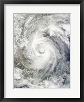 Framed Hurricane Alex over the Western Gulf of Mexico