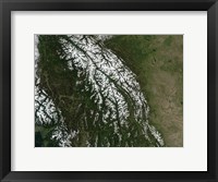 Framed View of the Rocky Mountains