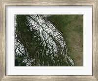 Framed View of the Rocky Mountains