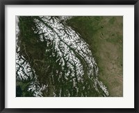 Framed View of the Rocky Mountains