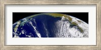 Framed Oblique Bermuda's-Eye-view of the United States East Coast