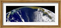Framed Oblique Bermuda's-Eye-view of the United States East Coast