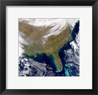 Framed Satellite view of the Southeastern United States