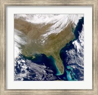 Framed Satellite view of the Southeastern United States