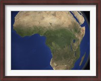 Framed Earth Showing Landcover over Africa