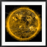 Framed Magnetic Field lines on the Sun