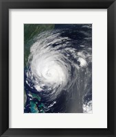 Framed Hurricane Earl Grazing the North Carolina Coast