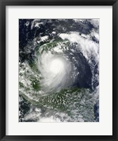 Framed Tropical Storm Karl over the Yucatan Peninsula
