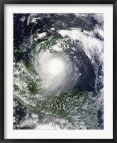 Framed Tropical Storm Karl over the Yucatan Peninsula