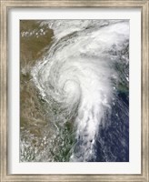 Framed Tropical Storm Hermine over Texas