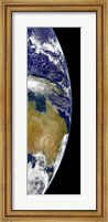 Framed partial view of Earth showing Australia and the Great Barrier Reef