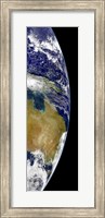 Framed partial view of Earth showing Australia and the Great Barrier Reef