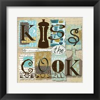 Kiss the Cook Framed Print