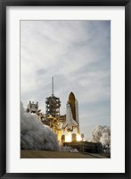 Framed Space Shuttle Takes off from Kennedy Space Center