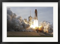 Framed Space Shuttle from Kennedy Space Center Takes Off