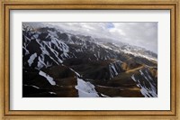 Framed Aerial view over Mountains in Afghanistan