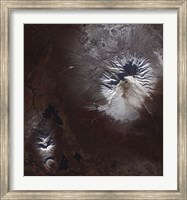 Framed Ash Stains on Russia's Shiveluch Volcano's Slopes
