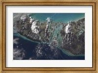 Framed Bahamas' Andros Island and the Tongue of the Ocean