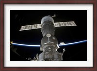 Framed Earth's Limb Intersects a Soyuz Spacecraft