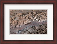 Framed Three-Dimensional view of the Landscape of Lhasa, Tibet