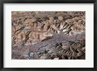 Framed Three-Dimensional view of the Landscape of Lhasa, Tibet