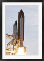 Framed Space Shuttle taking off