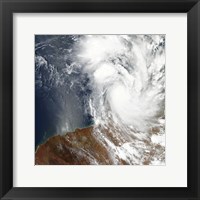 Framed Tropical Cyclone Laurence off the Northwestern Coast of Australia