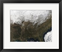 Framed Snow Cover over the United States