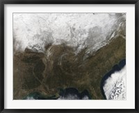 Framed Snow Cover over the United States