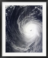 Framed Super Typhoon Melor Hovers over the Pacific Ocean