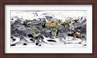 Framed Cylindrical Equidistant Projection of Visualization Showing Clouds Across the World