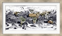 Framed Cylindrical Equidistant Projection of Visualization Showing Clouds Across the World
