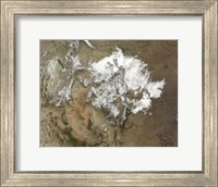 Framed Snow Covers the Rocky Mountains in the Western United States