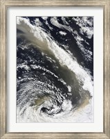 Framed Dust Storm Blowing over the Tasman Sea Towards New Zealand