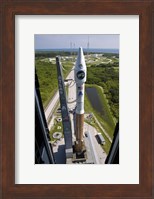 Framed Atlas V rocket on the Launch Pad at Cape Canaveral Air Force Station, Florida