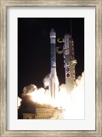 Framed United Launch Alliance Delta II Rocket Lifts off from its Launch Complex