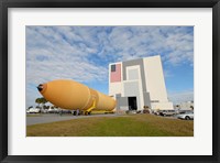 Framed External Tank 130 Rolls Toward Kennedy Space Center's Vehicle Assembly Building