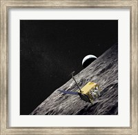 Framed Artist Concept of the Lunar Reconnaissance Orbiter