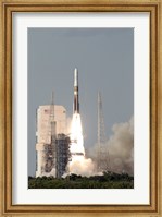 Framed Delta IV Rocket lfits off from its Launch Complex